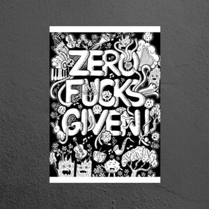 adult swear word colouring page