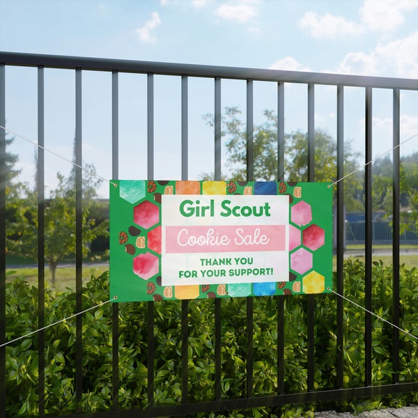 Girl Scout Cookie Sale Banner Sign - Matte Banner