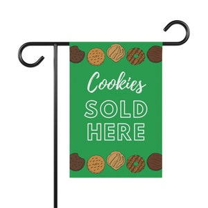 Girl Scout Cookies Sold Here - Garden & House Banner