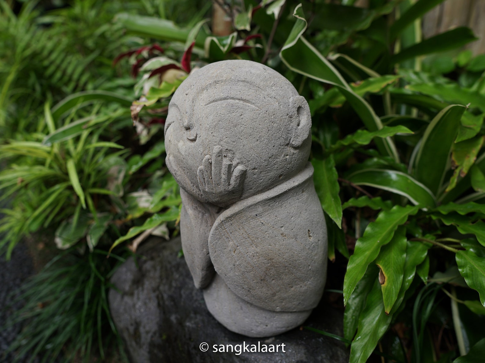 Large Stone Jizo Statue Buddha Jizo Jizo Sculpture Little Etsy