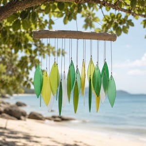 Glass Wind Chime, Wind Chime, Natural Sound, Sound Healing, Handmade, Ornament, Housewarming, Home Decor, Outdoor, Birthday Gift, Gift Idea