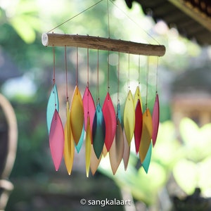 Glass Wind Chime, Wind Chime, Natural Sound, Sound Healing, Handmade, Ornament, Housewarming, Home Decor, Outdoor, Birthday Gift, Gift Idea