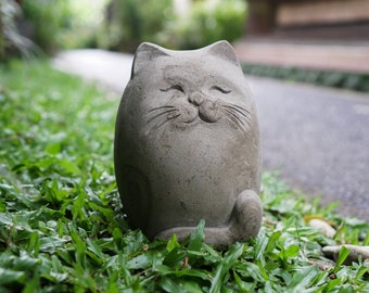 【激安通販 オンラインショップ】 Stone Sculpture, Cat Stone Statue, Lover Cat Figure, Cat オーナメント・オブジェ