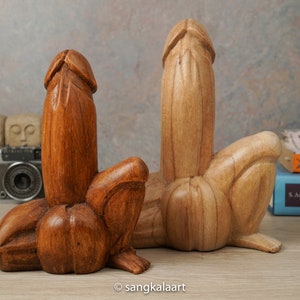 Black Penis Bottle Opener, Wood Carving Penis, Wooden Penis, Penis Balinese  Carving, 18 Mature 