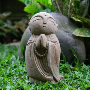 Jizo Statue, Stone Jizo, Japanese Jizo, Japan, Buddha, Guardian, Stone Carving, Handmade, Hand Carved, Ornament, Garden Jizo, Birthday Gift