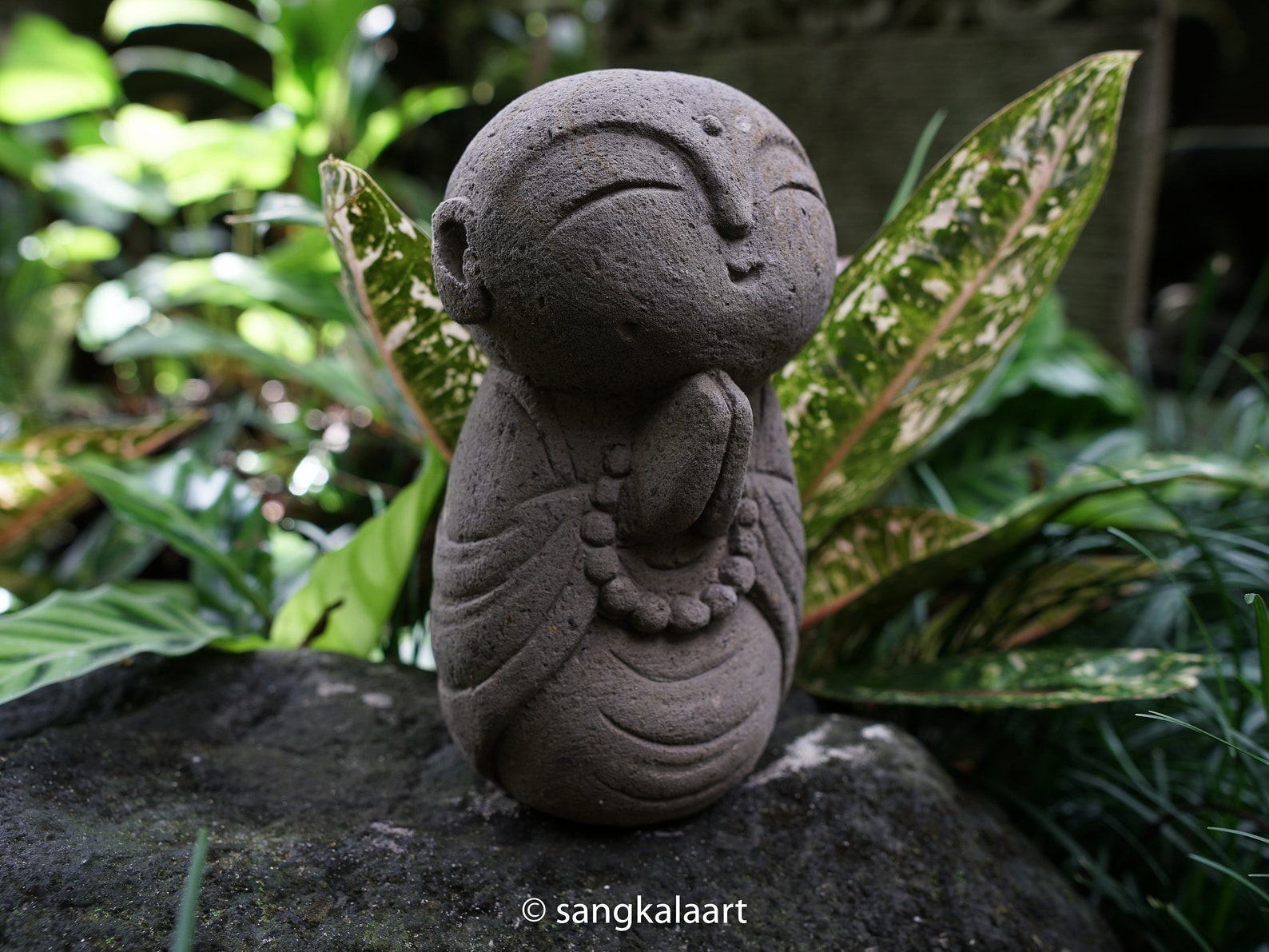 Solid Stone Jizo Statue Jizo Statue Jizo Stone Stone Etsy