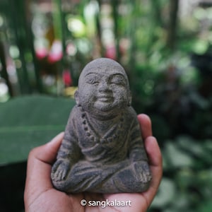 Concrete Little Buddha Sitting Statue, Sitting Buddha, Japanese Buddha, BuddhaStatue, Handmade, Hand Carved, Home Decor, Gifts