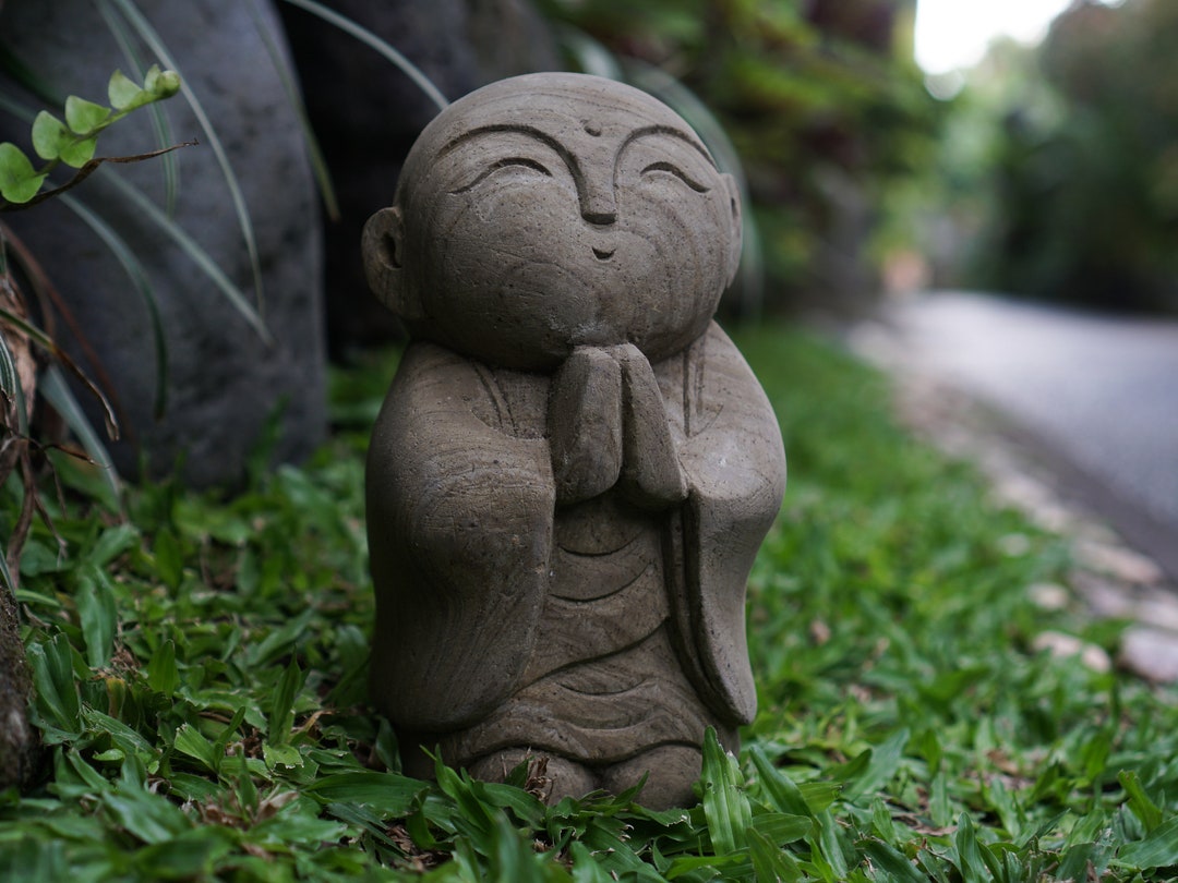 Stone Jizo Statue, Buddha Jizo, Jizo Sculpture, Little Jizo, Japanese