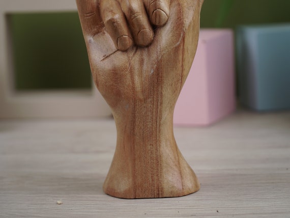 CREATCABIN Targa Da Parete In Legno Gesto Shaka – Decorazione Hawaii Aloha 20,3 X 20,7 Cm
