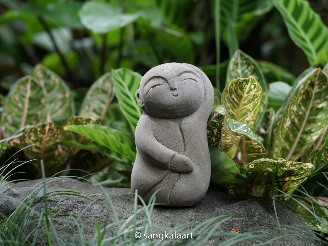 Stone Jizo Sculpture Jizo Garden Statue Buddha Jizo Etsy