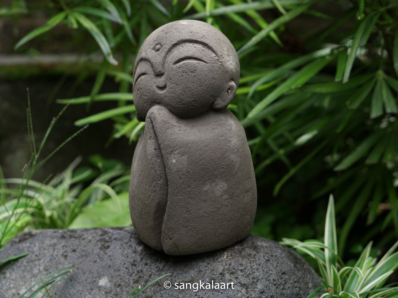 Stone Jizo Statue Japanese Jizo Guardian Jizo Jizo Lover Etsy