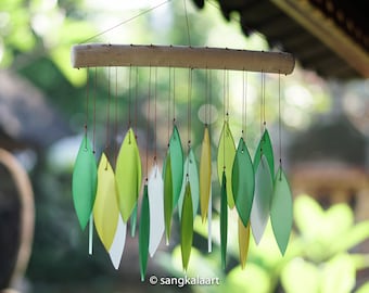 Glass Wind Chime, Wind Chime, Natural Sound, Sound Healing, Handmade, Ornament, Housewarming, Home Decor, Outdoor, Birthday Gift, Gift Idea