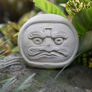 Daruma Statue, Daruma Figure, Sandstone, Daruma Antique, Japanese Doll, Japanese Daruma, Home Decor, Garden Decor, Patio Decor