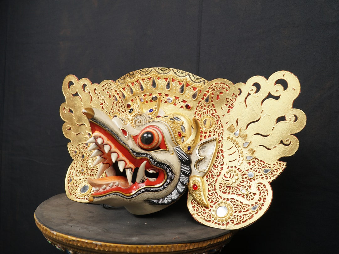 Balinese Garuda Mask, Barong Dance, Traditional, Cultural, Wood Carving