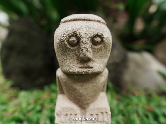 置物 Primitive Sculpture Primitive Statue, Primitive Figure, Handmade, Hand Carved