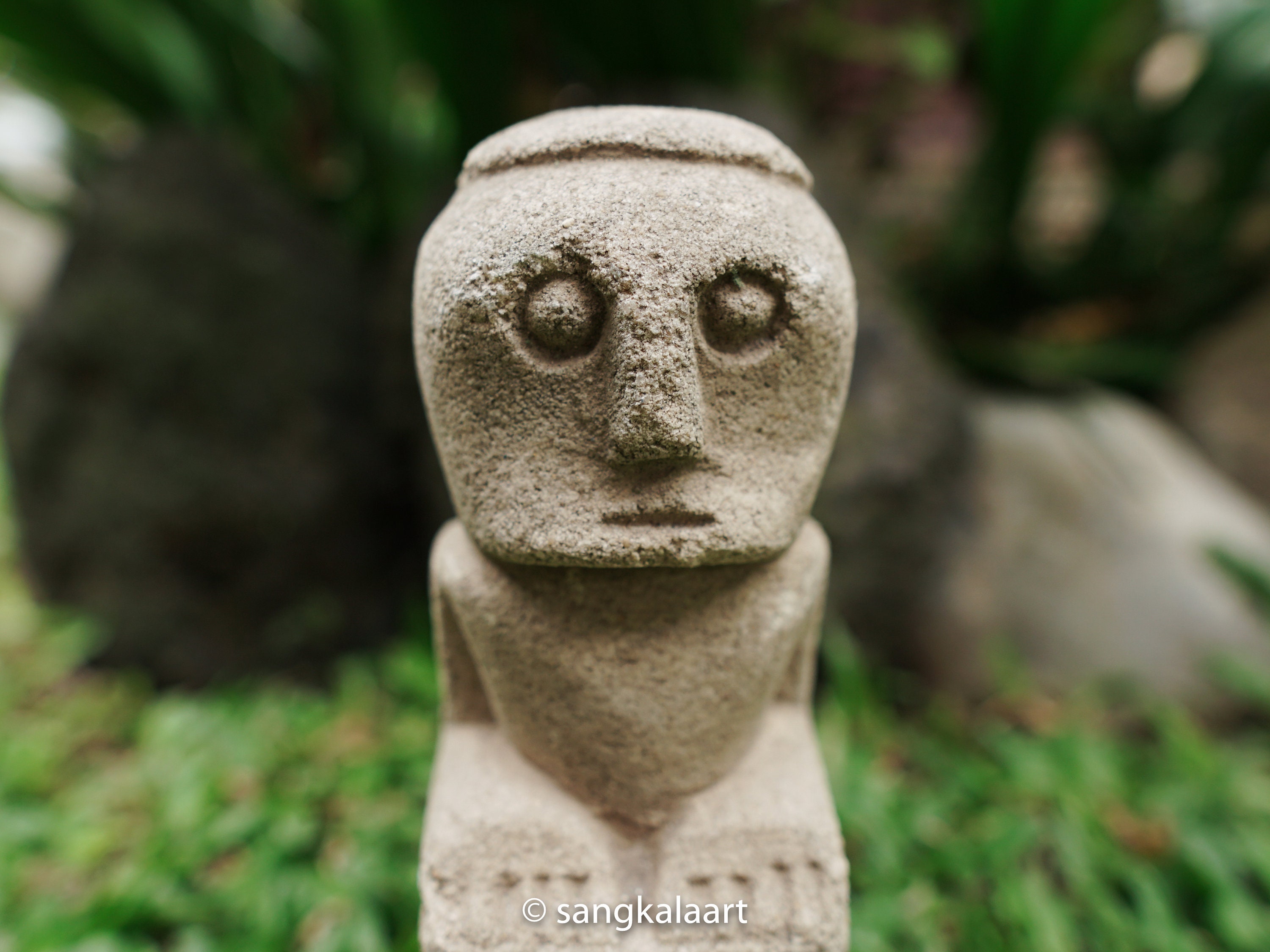 置物 Primitive Sculpture Primitive Statue, Primitive Figure, Handmade, Hand Carved