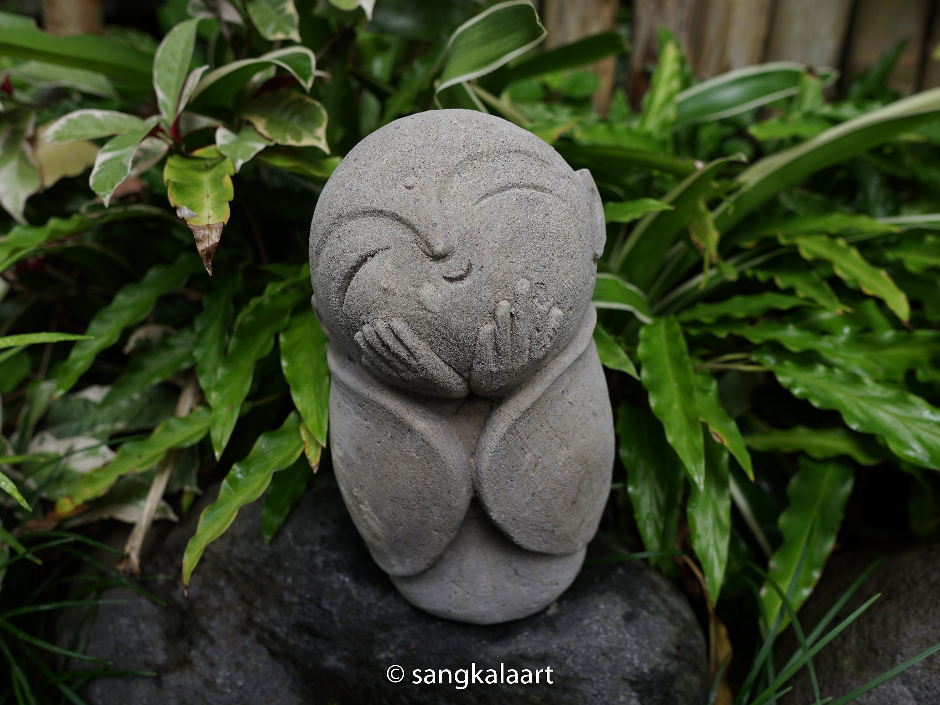 Large Stone Jizo Statue Buddha Jizo Jizo Sculpture Little Etsy