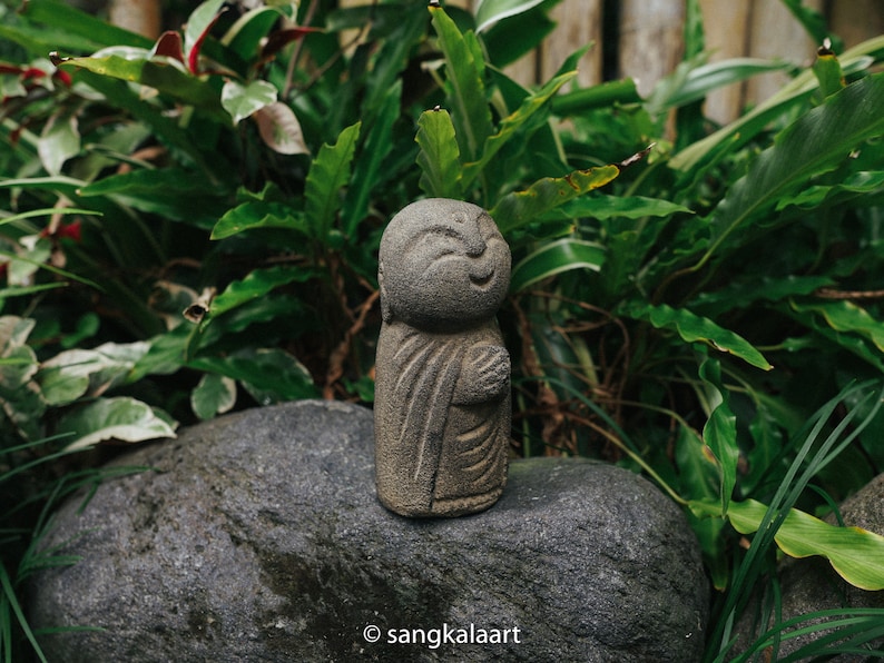 Concrete Jizo Statue Japanese Jizo Buddha Jizo Buddhist Etsy