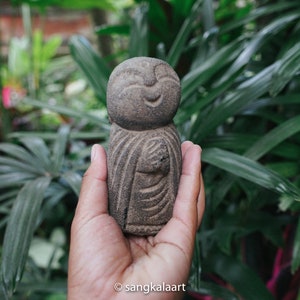 Concrete Jizo Statue, Japanese Jizo, Buddha Jizo, Buddhist, Handmade, Handcrafted, Hand Carved, Home Decor, Garden Decor, Gifts