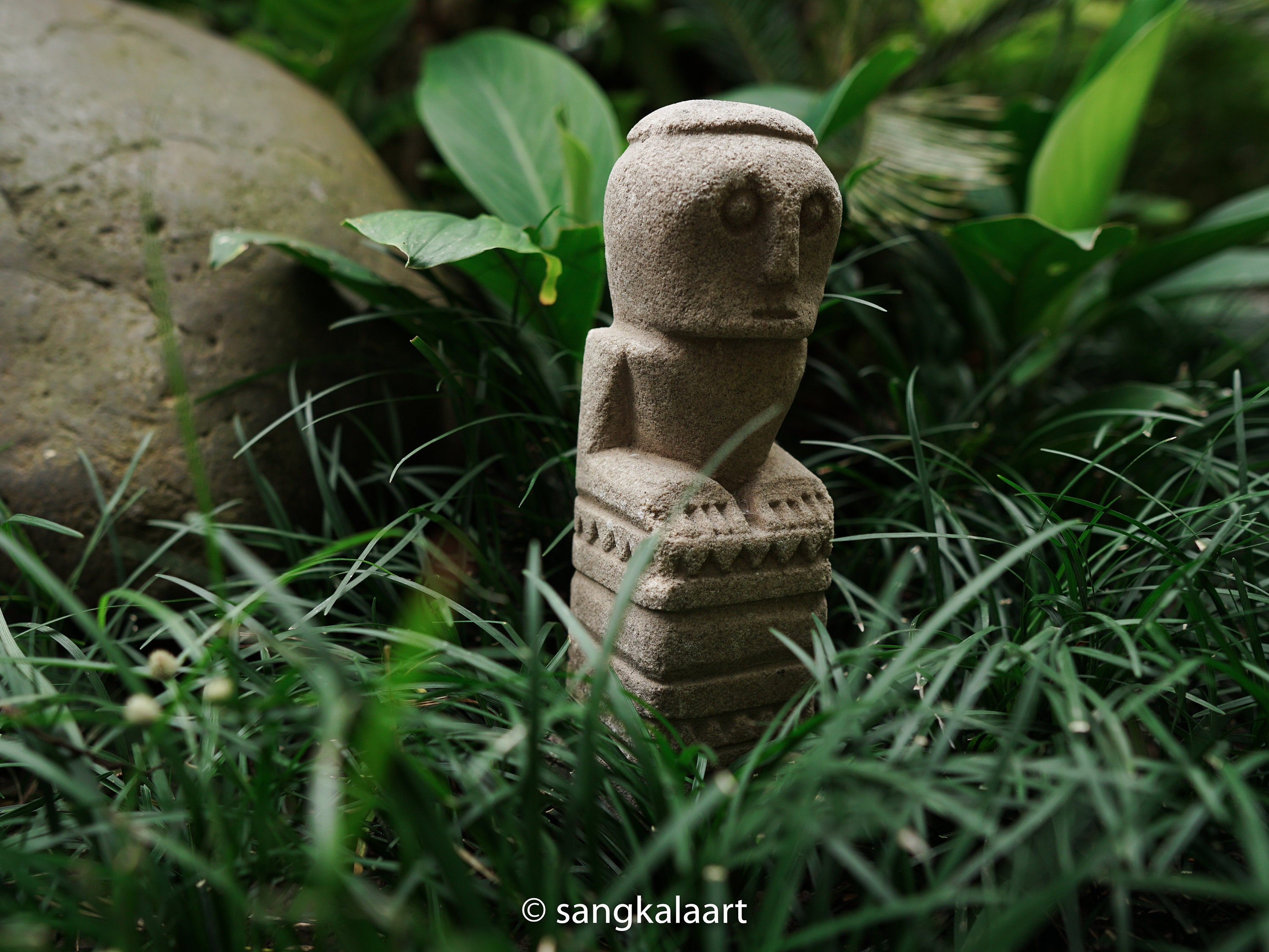 置物 Primitive Sculpture Primitive Statue, Primitive Figure, Handmade, Hand Carved