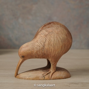 Wooden kiwi bird - Etsy 日本