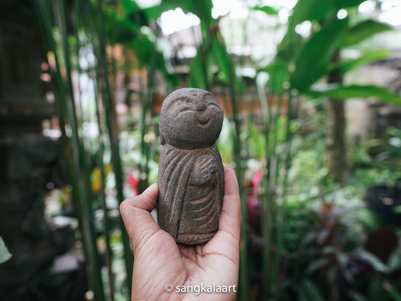 Concrete Jizo Statue Japanese Jizo Buddha Jizo Buddhist Etsy