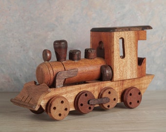 Wooden Train, Train Miniature, Miniature, Housewarming, Ornament, Handmade, Hand Carved, Home Decor, Room Decor, Housewarming, Gifts