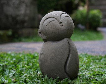 地蔵石像 7インチ / 18 cm、日本の地蔵、石の彫刻、ホーム