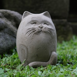 Stone Cat Sculpture, Stone Statue, Cat Figure, Cat Lover Stone Cat Sculpture, Stone Statue, Cat Figure, Cat Lover