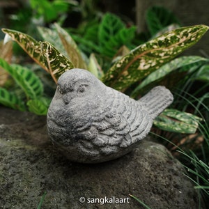 Beton Birdie Skulptur, Vogel Statue, Tier Skulptur, handgemacht, handgeschnitzt, Zement Statue, Garten Decor, Outdoor, Geschenke