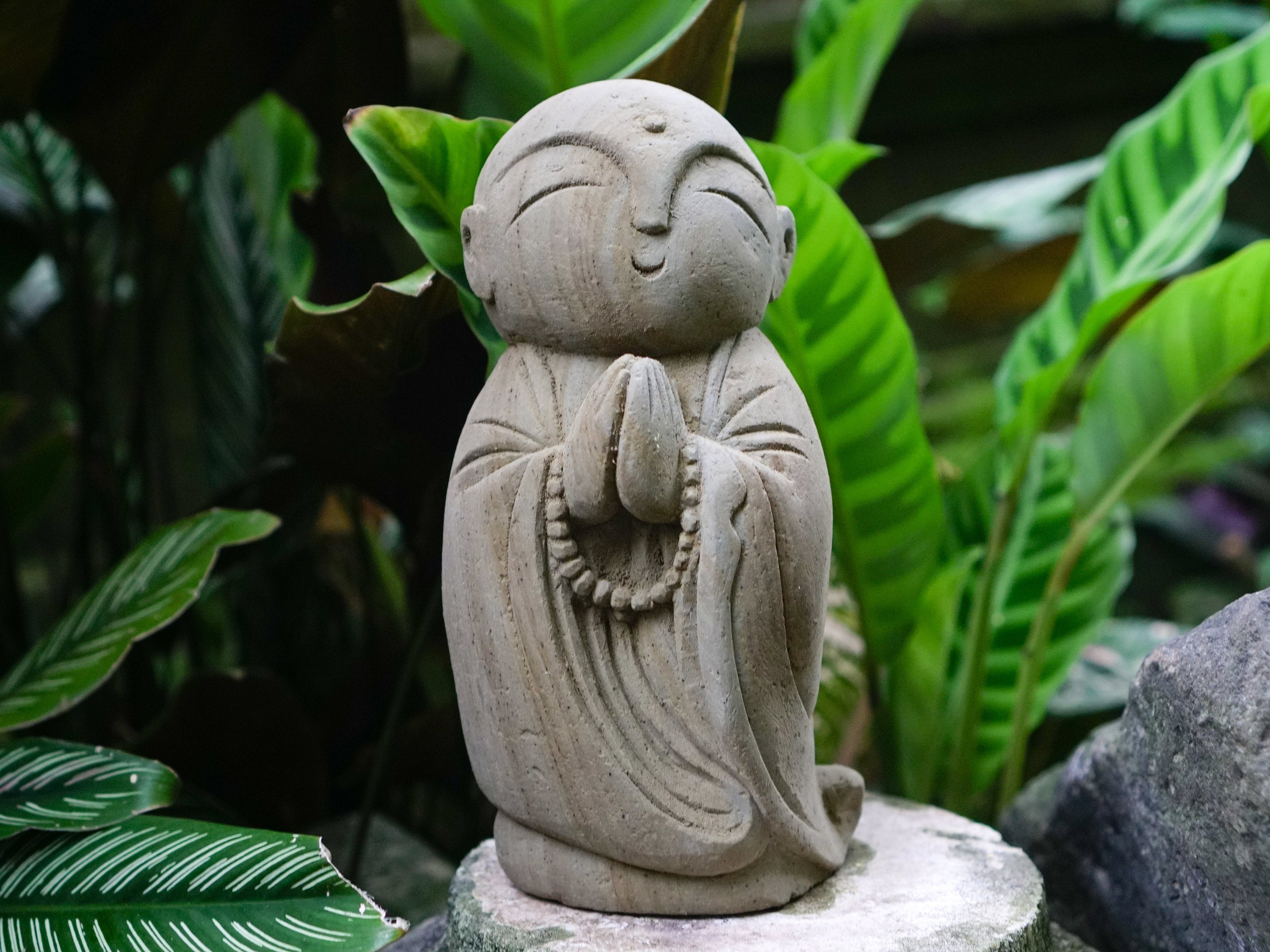 P*n様 ガラスゾウ置物(イタリア製) Jizo Statue, Stone Jizo, Japanese Jizo, Japan, Buddha