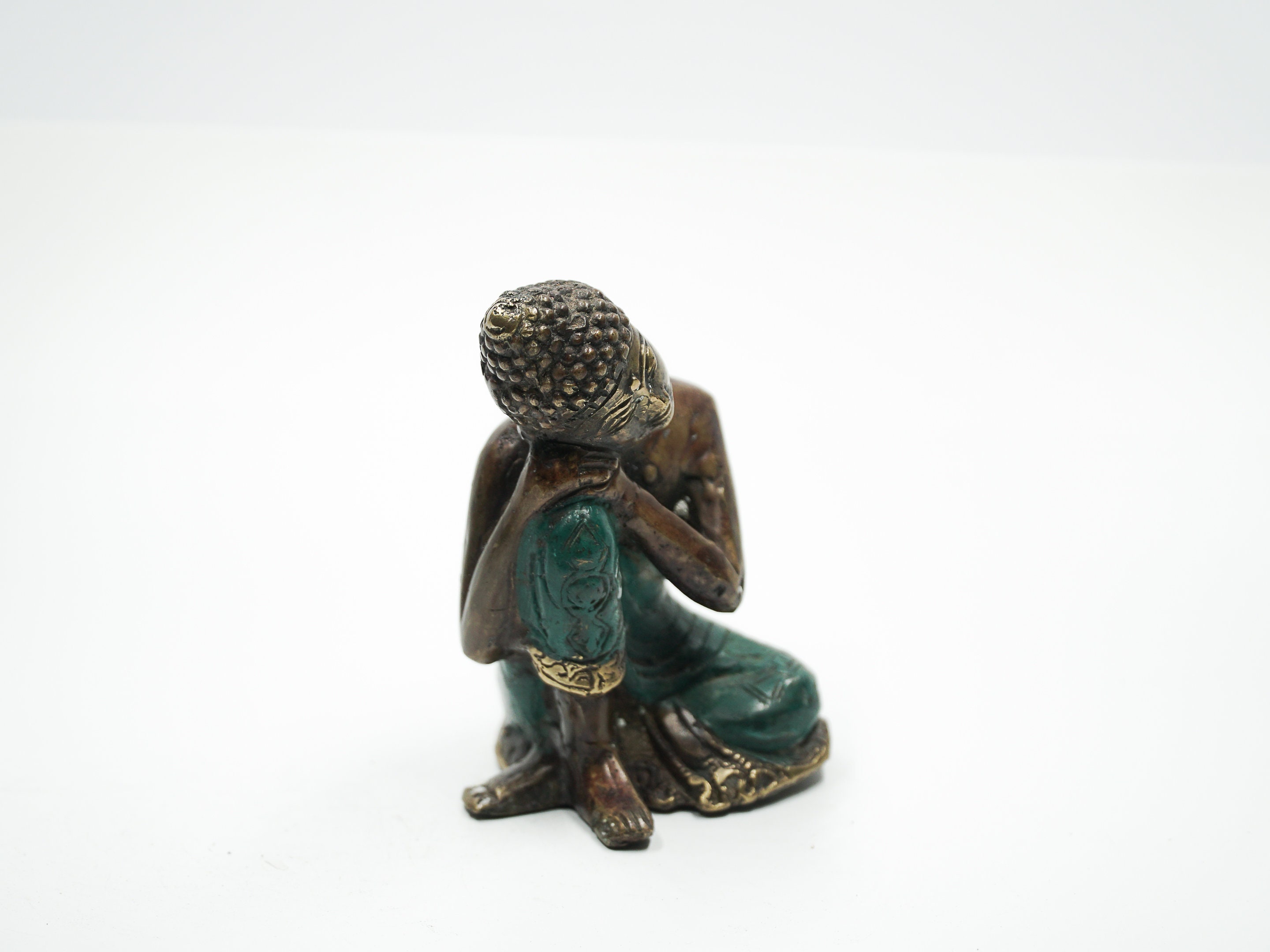 Stunned Buddha, Little Statue, Bronze, Sculpture, Antique, Ornament, Home Decor, Room Fathers Day Gift, Gift For Him