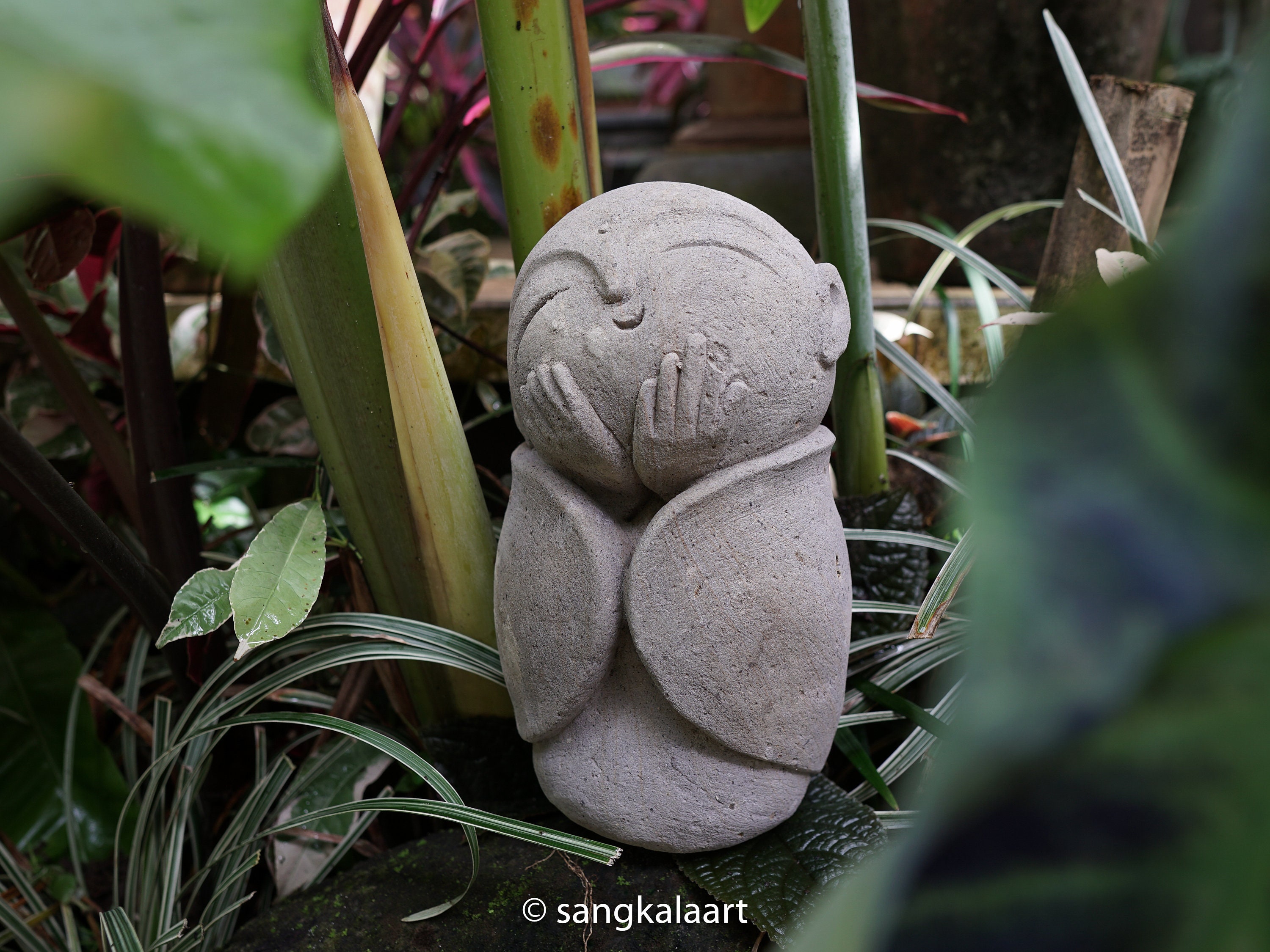 Large Stone Jizo Statue Buddha Jizo Jizo Sculpture Little Etsy
