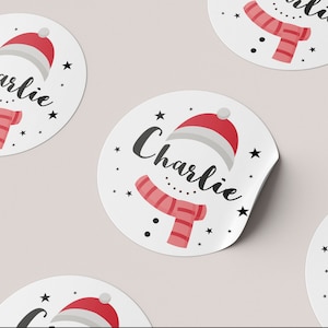 24 spersonalizowane naklejki, Nowy Rok, Boże Narodzenie | Naklejki na prezenty noworoczne | Niestandardowe naklejki świąteczne | Pakiet naklejek na prezenty | Arkusz naklejek