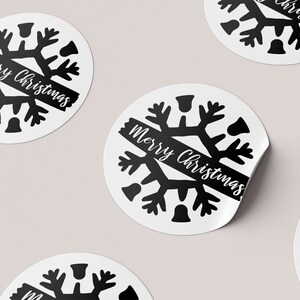 24 Christmas Stickers | Christmas Gift Stickers | Custom Christmas Stickers | Merry Christmas Sticker Pack | Xmas Sticker Sheet