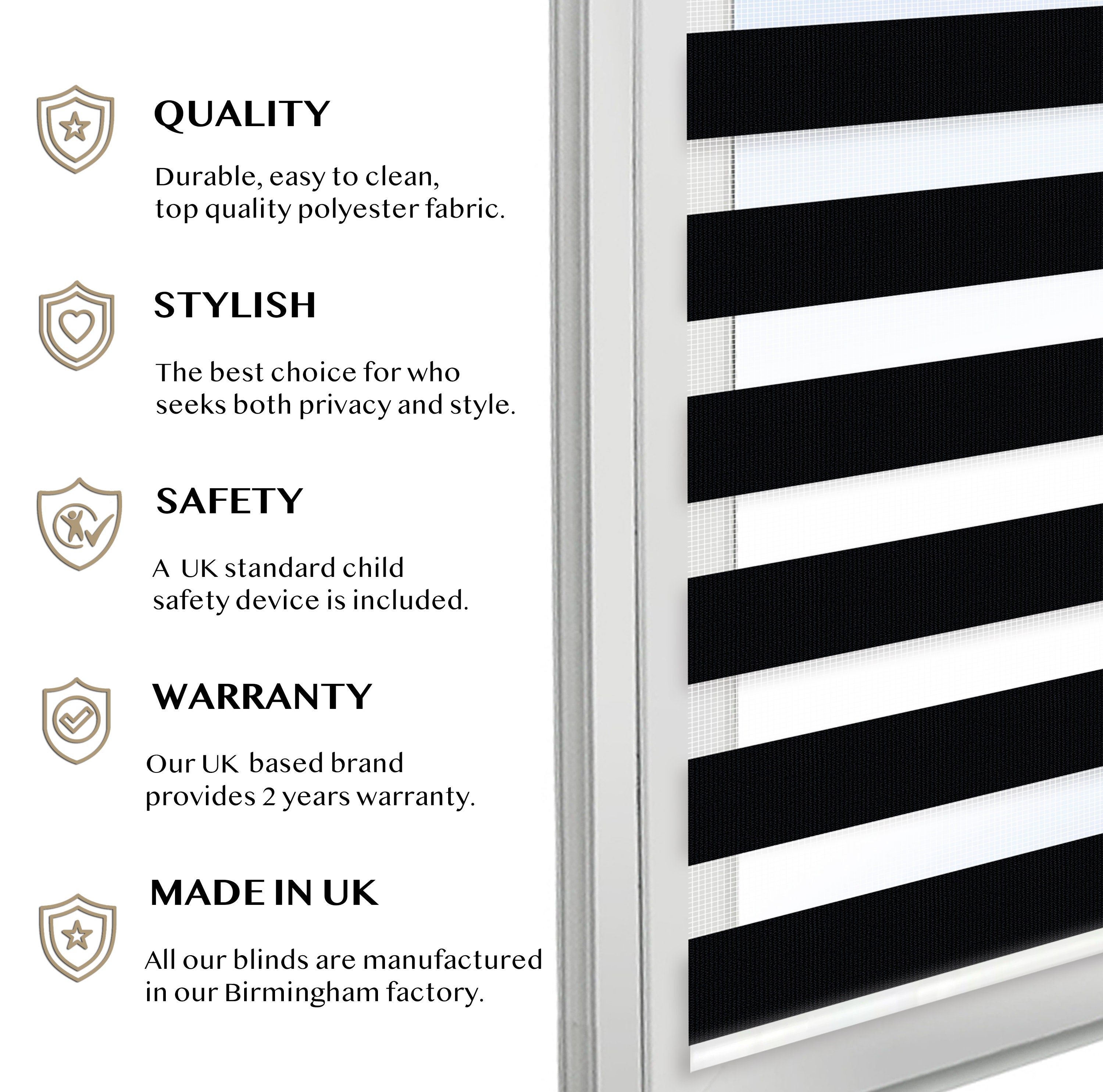 ZEBRA BLINDS Day and Night Blinds Window, Made to Measure, Customized