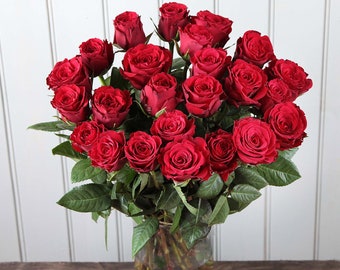 12 roses rouges