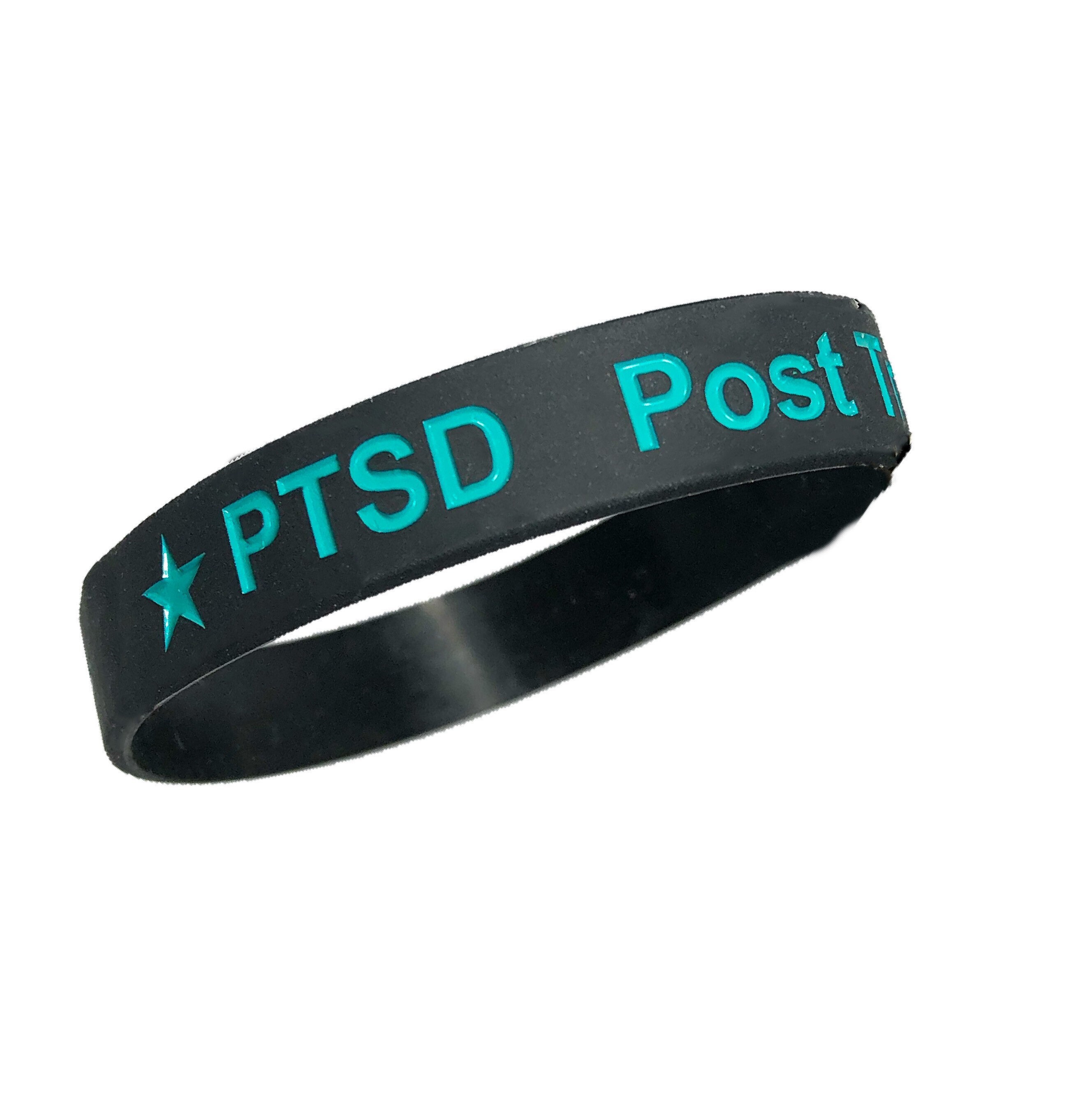 PTSD Awareness Bracelets 5 Pack Silicone Wristbands for Up to Etsy