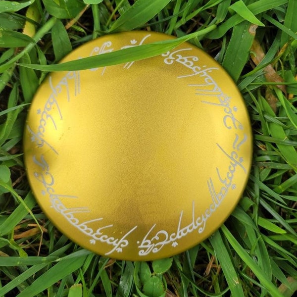 Benutzerdefinierte Space-Grade Aluminium Disc Golf Mini - Metall Disc Golf Mini, Herr der Ringe! Tolles Weihnachts- oder Groomsman/Hochzeitsgeschenk!