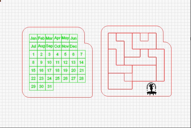 Puzzle a Day Calendar Puzzle Design Svg/dxf/ai/lightburn - Etsy