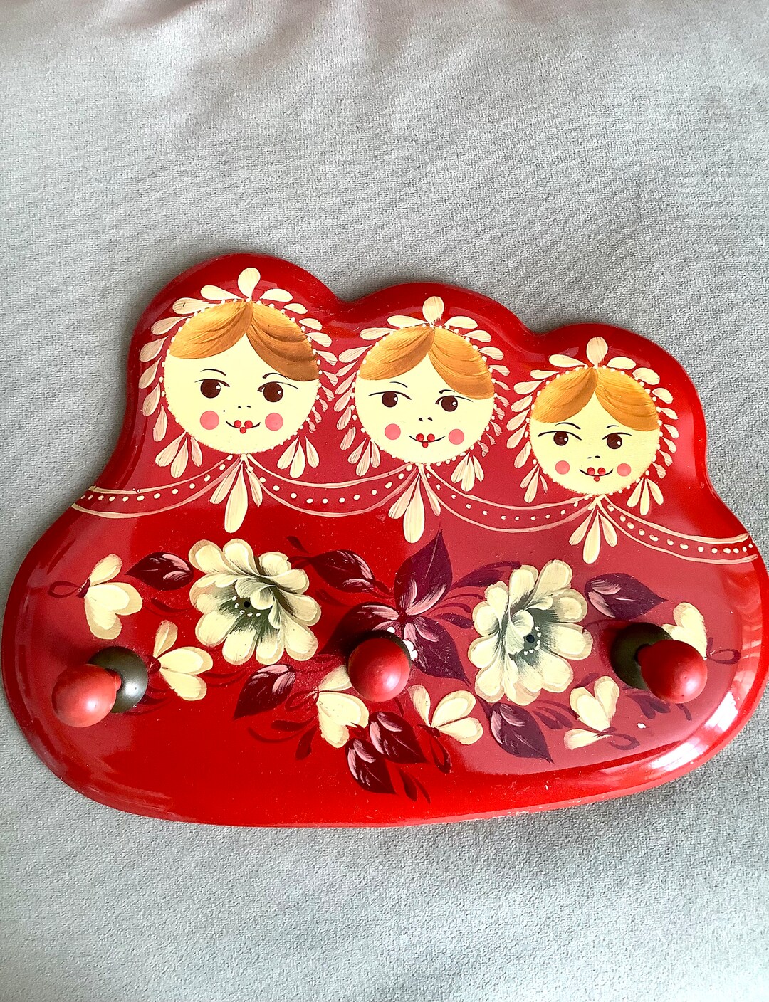 Vintage USSR Russian Doll Coat Rack Metal Matryoshka Childs Etsy