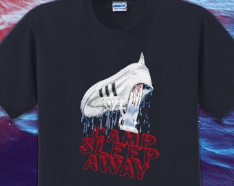 80s Nostálgico Horror Camp Camiseta JY40012