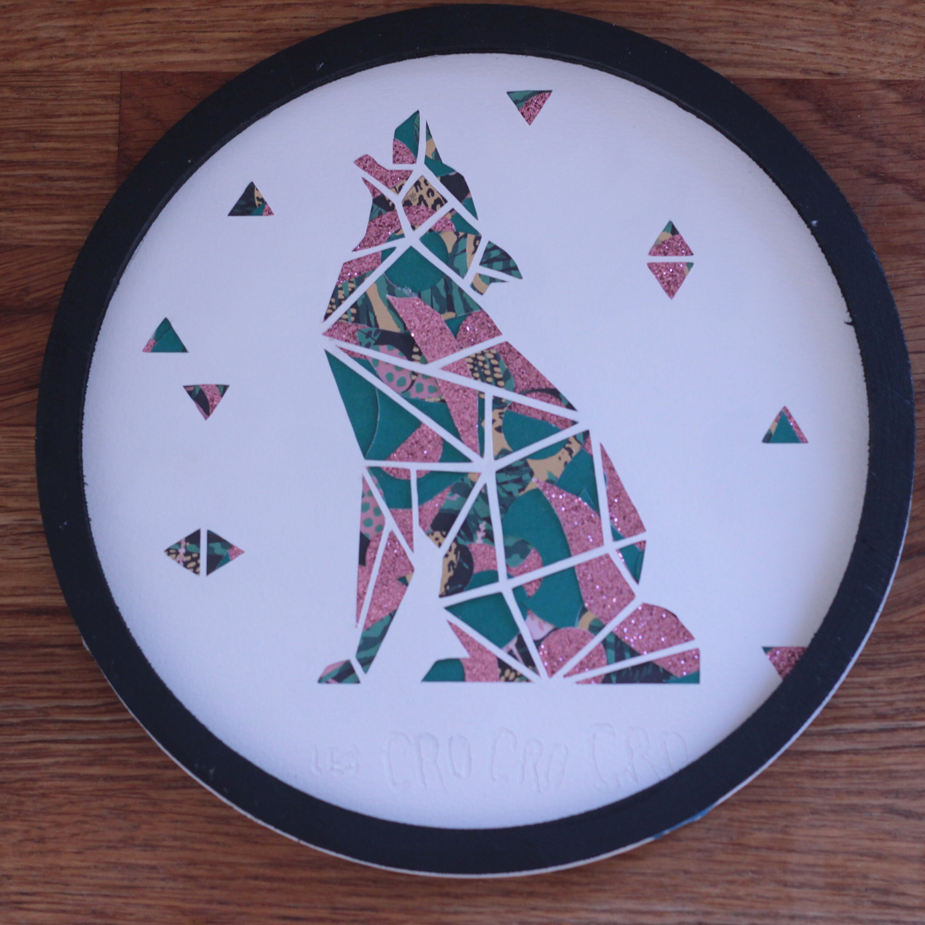 Tableau Loup Origami