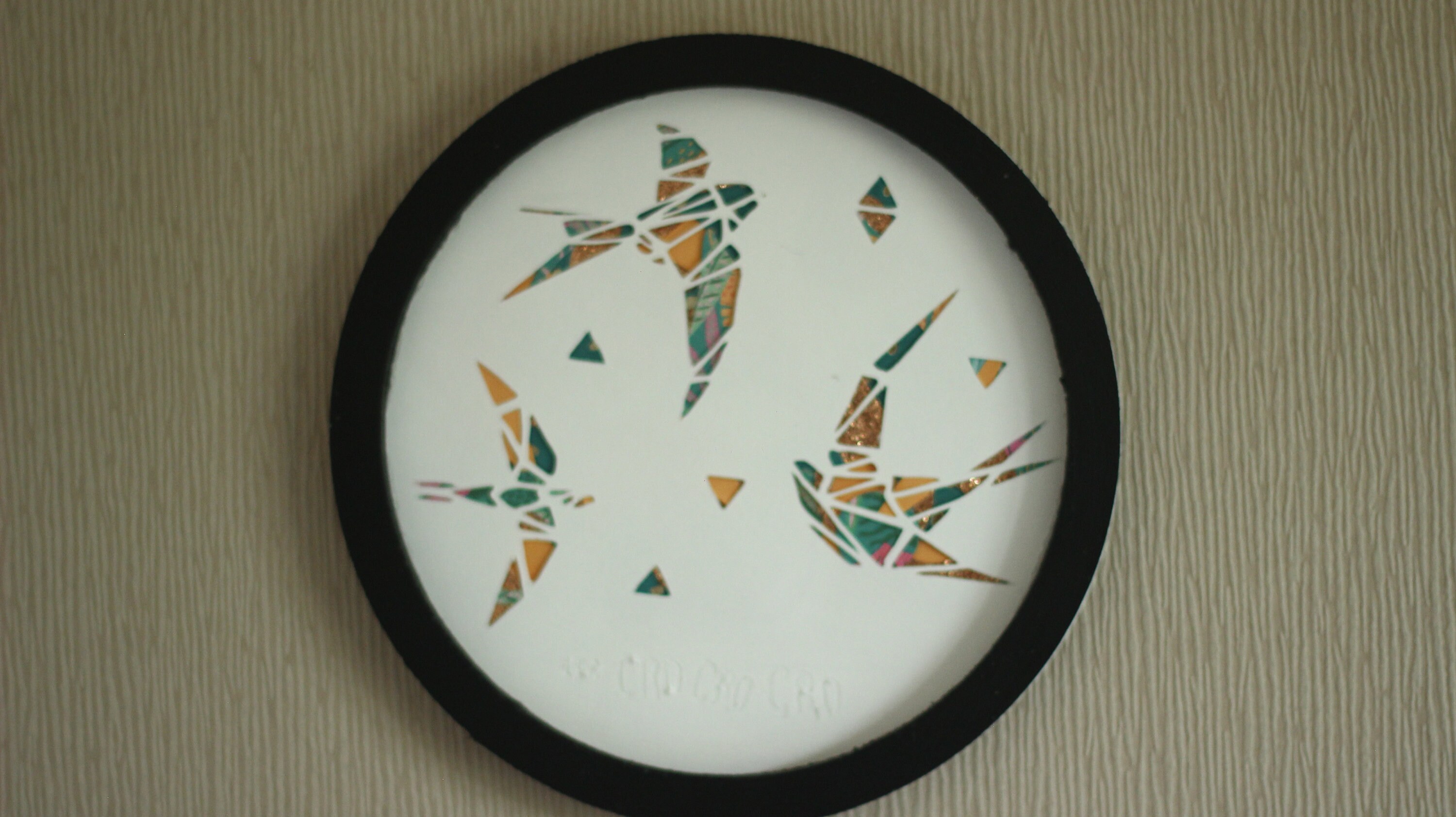 Tableau Mesanges Origami