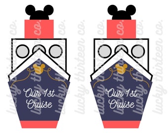 DCL Our First Cruise Door Decoration Printable Fish Extender Gift