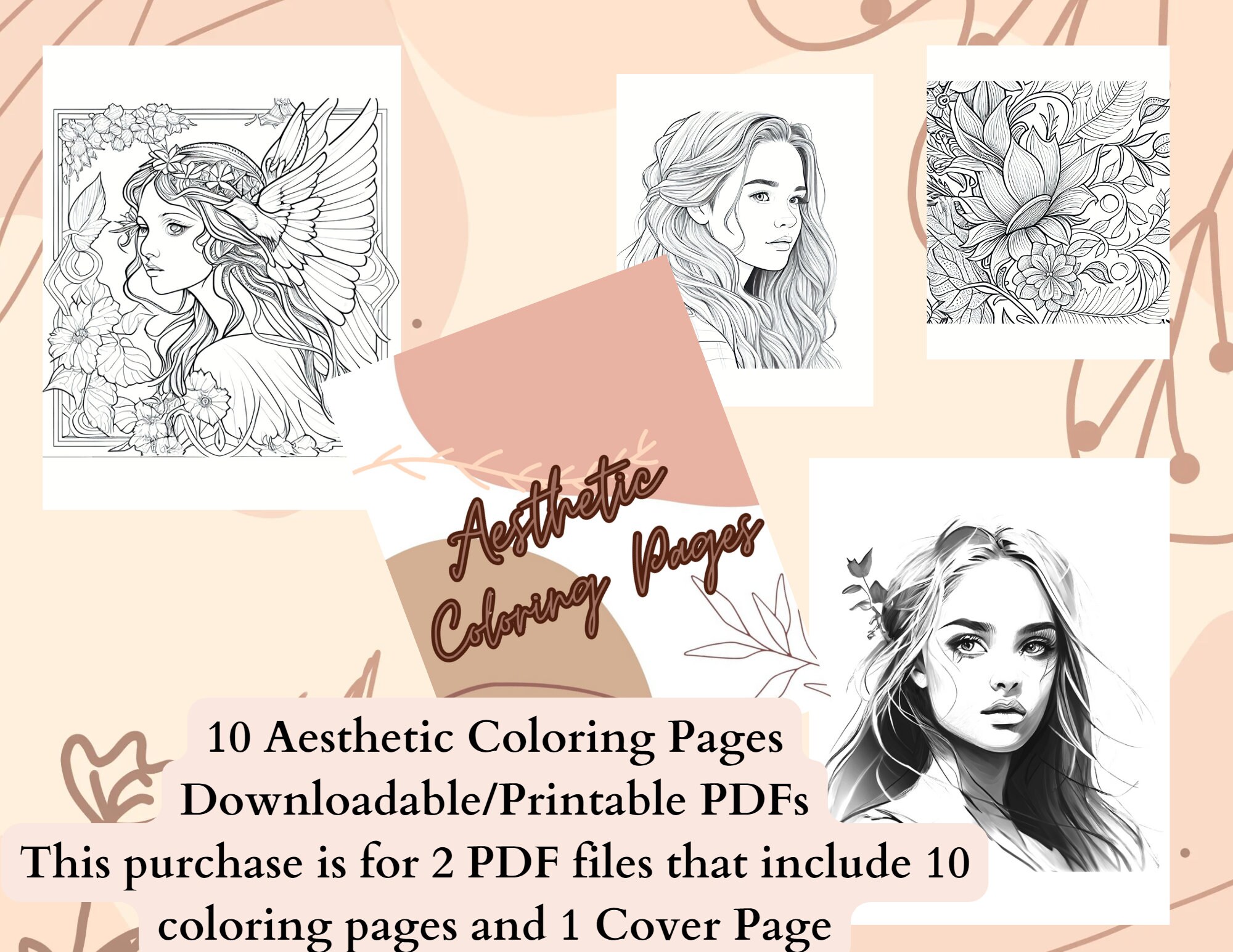 10 Aesthetic Coloring Pages Printable for All Ages: Unleash Your Creativity