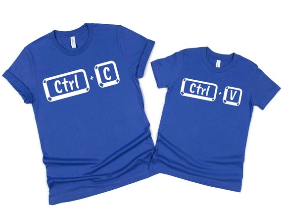 Matching Copy Paste Ctrl + C Mother's Father's Day T-Shirt Matching Copy Paste Ctrl + C Mother's Father's Day T-Shirt