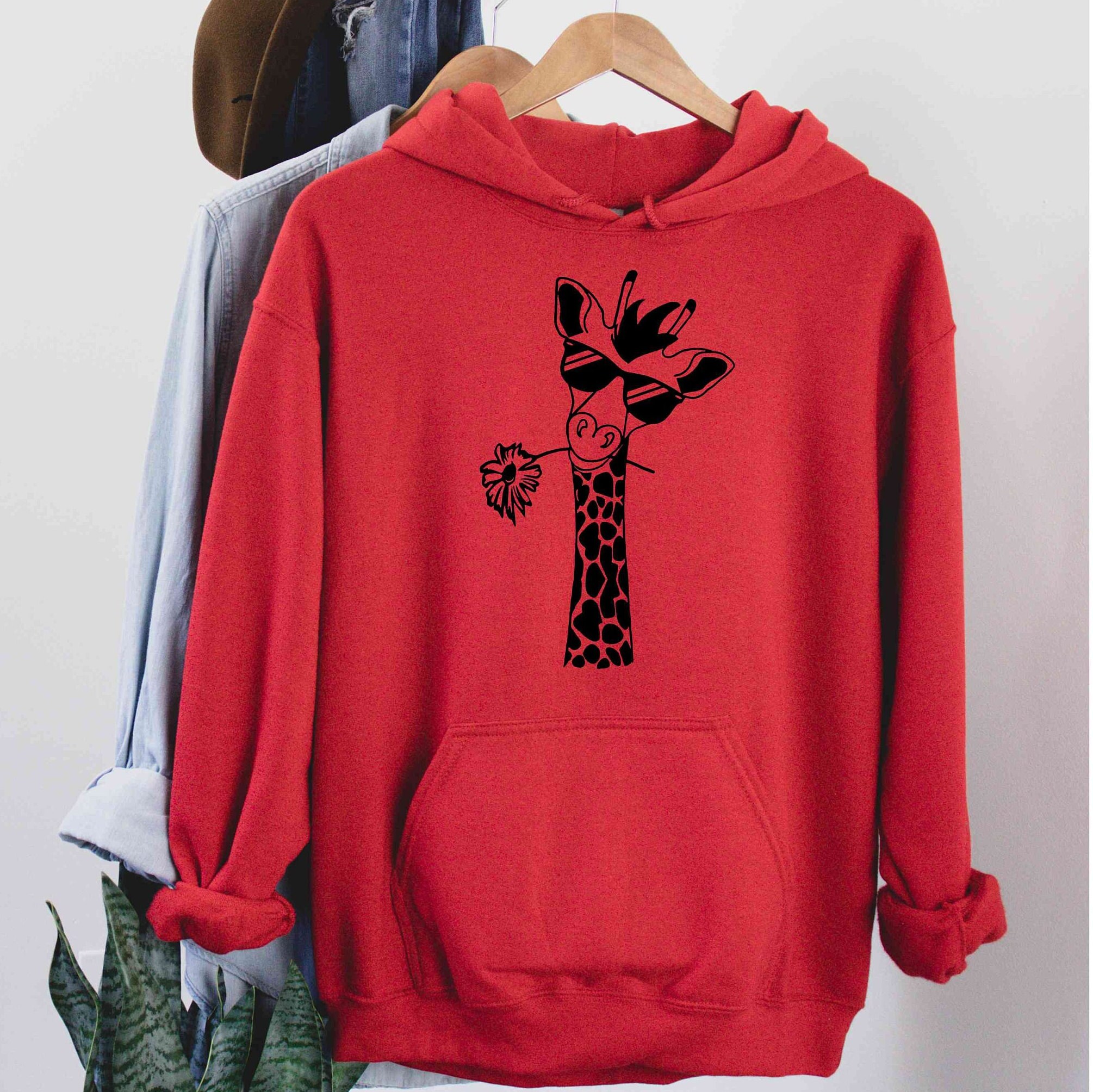 Funny Giraffe Hoodie: Sarcastic Reader Sweatshirt