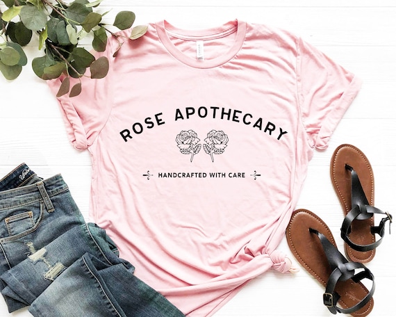 Schitt Creek Shirt Handcrafted with Care Schitt Creek Gift Rose Shirt Moira Rose Shirt Rosebud Motel Shirt David Rose Shirt
