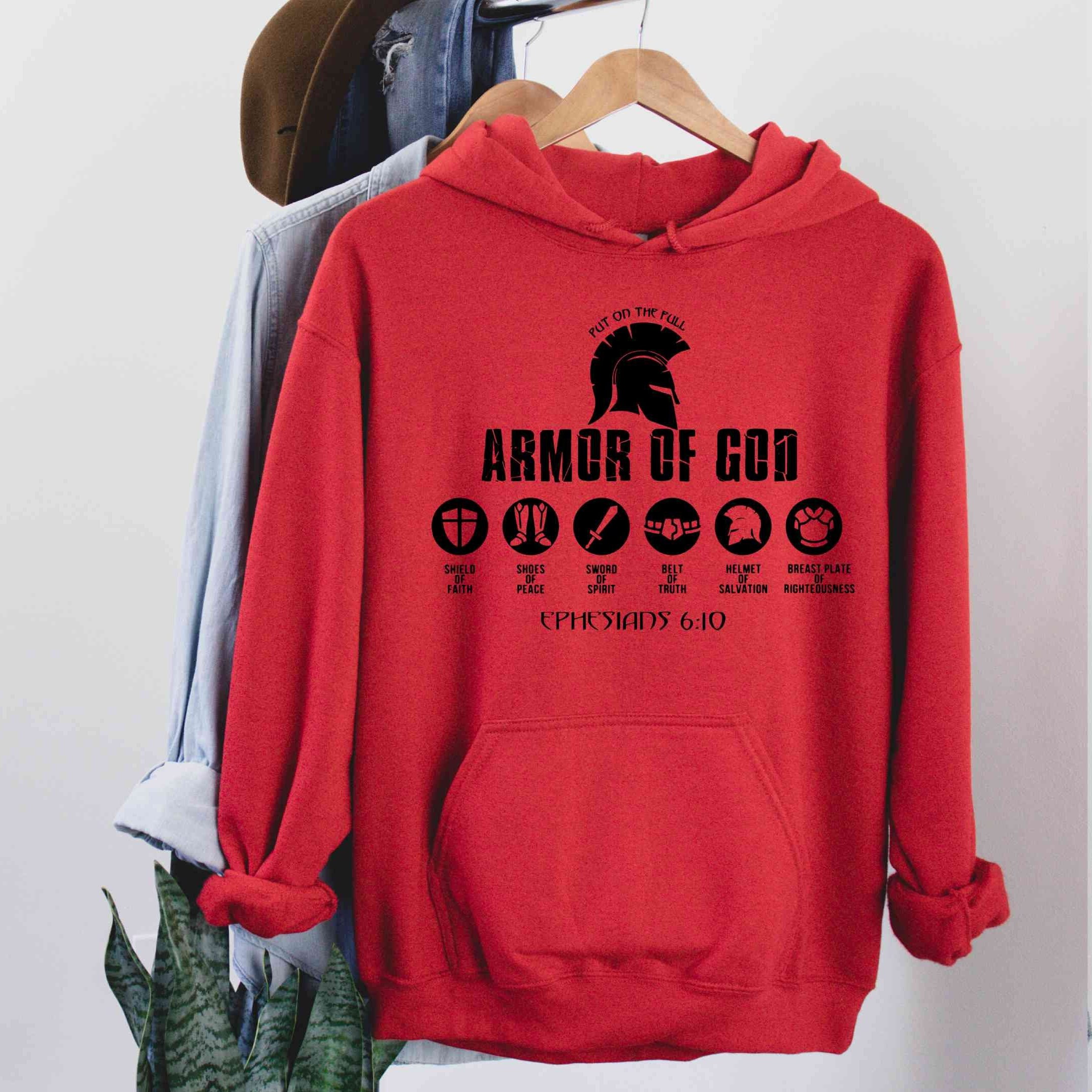 Put on the Full Armor of God Hoodie Ephesians Hoodie Knight Etsy